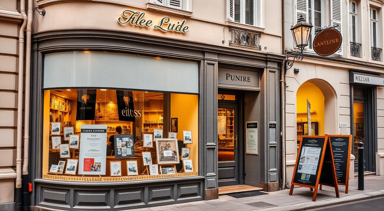 Commerce local et vitrine habillée de supports imprimés — livraison à Bischheim
